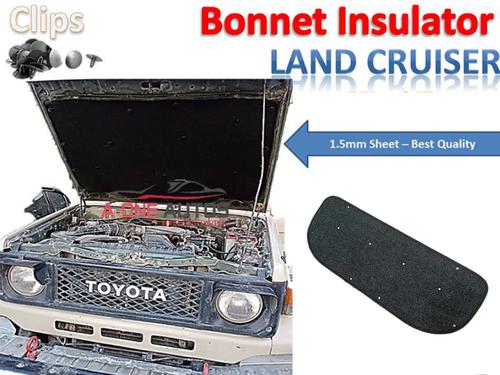 Bonnet Insulator Toyota Landcruiser 70 Series for Heat & Sound Proofing with Clips Bonnet Insulator Toyota Landcruiser 70 Series for Heat & Sound Proofing with Clips