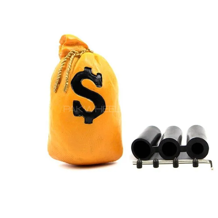 Universal Car Gear Shift Knob Manual Handle Stick Shifter Money Bag Shape 1 Pc Image-1