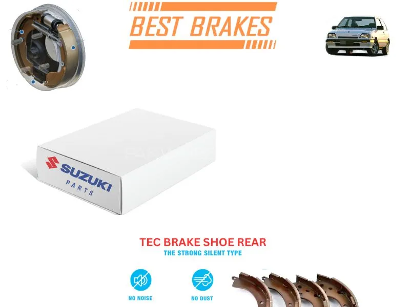 Suzuki Khyber TEC Rear Brake Shoes - High Quality Brake Parts Image-1