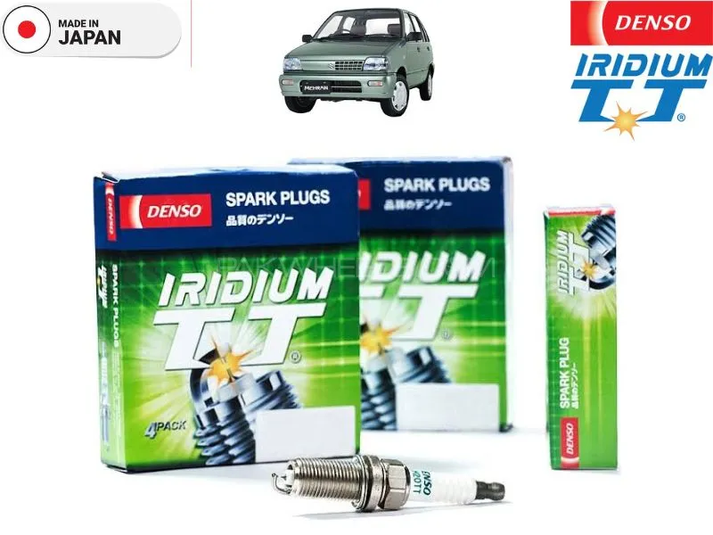 Suzuki Mehran Denso Iridium Twin Tip Spark Plugs 3 Pcs - Better Fuel Economy Image-1