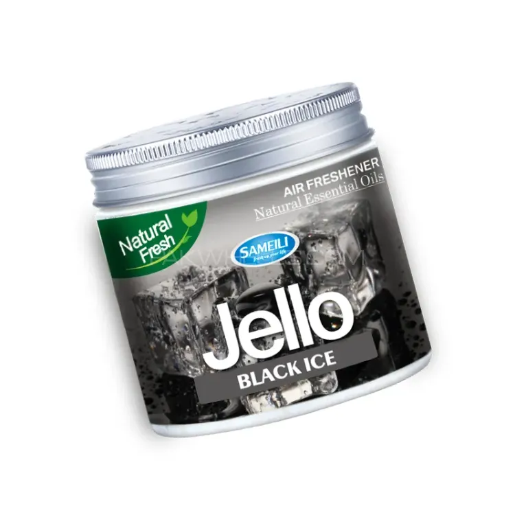 Jello - Gel Air Freshener - BLACK ICE- For Car, House And Office Use Image-1