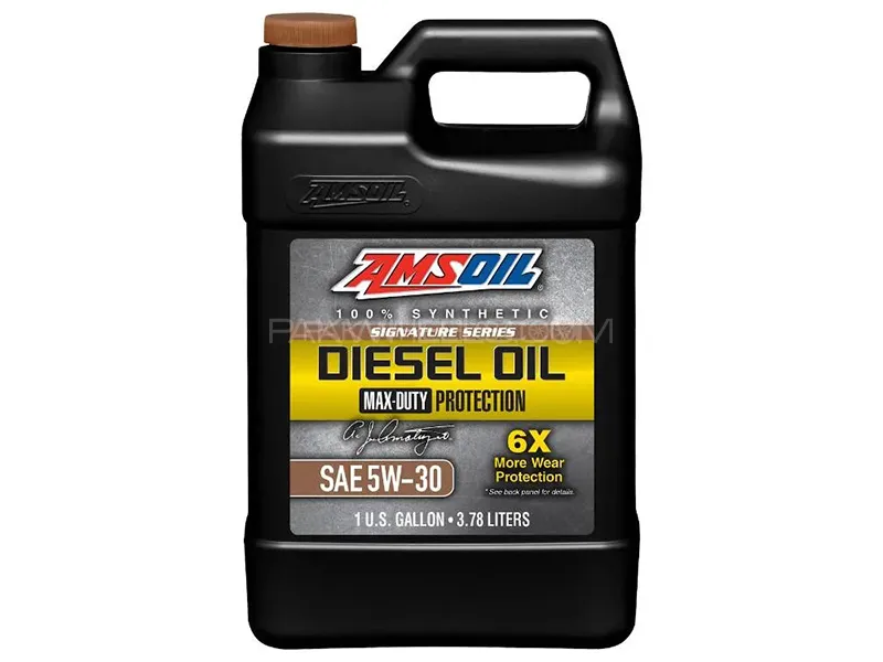 AMSOIL Signature Series 5W-30 Synthetic Max-Duty Diesel Oil - 3.784 L Image-1