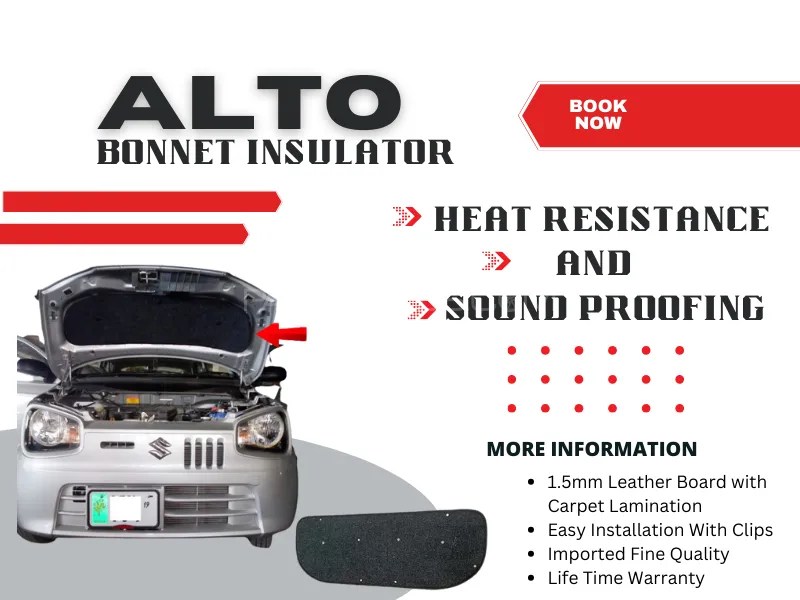 Bonnet Insulator Suzuki Alto | Heat Resistance & Sound Proofing | Suzuki Alto