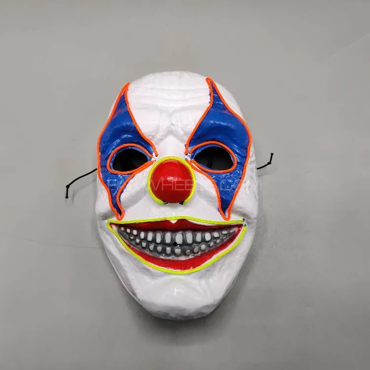 Universal Neon Halloween Mask, Led Purge Mask 3 Lighting Modes For Costplay 1 Pc(Orange) Image-1