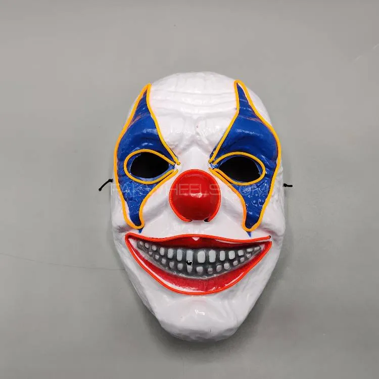 Universal Neon Halloween Mask, Led Purge Mask 3 Lighting Modes For Costplay 1 Pc(Yellow) Image-1