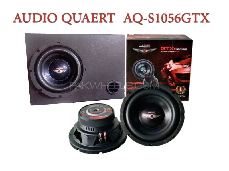  Audio Quart Aq-s1056gtx 10 Inch Subwoofer With Carpeted Bass tube Enclosure