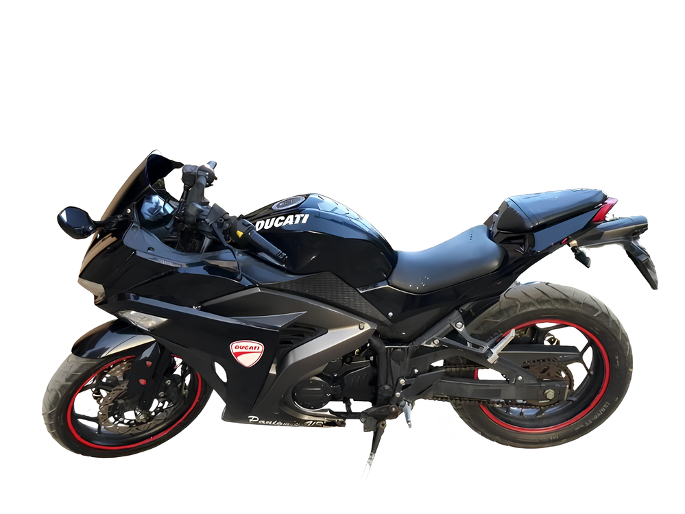 OW Ducatin 250cc Side Profile Black