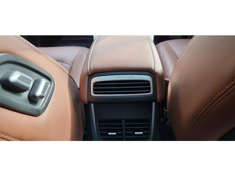 Proton X70 2024 Interior Rear AC Vents with Air Purifier and Boss Switches on Passensger Seat