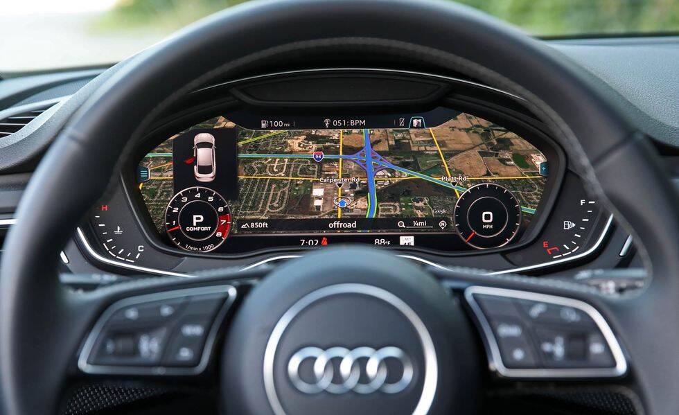 Audi S5 Interior Information cluster