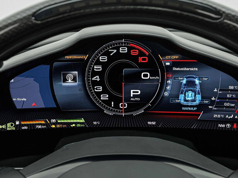 Ferrari 296 Interior Speedometer